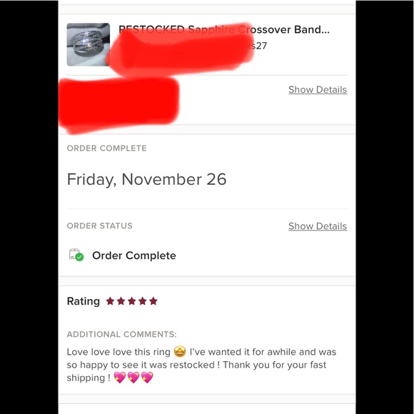 WHITE Sapphire Crossover Band | Ring - Picture 9 of 9